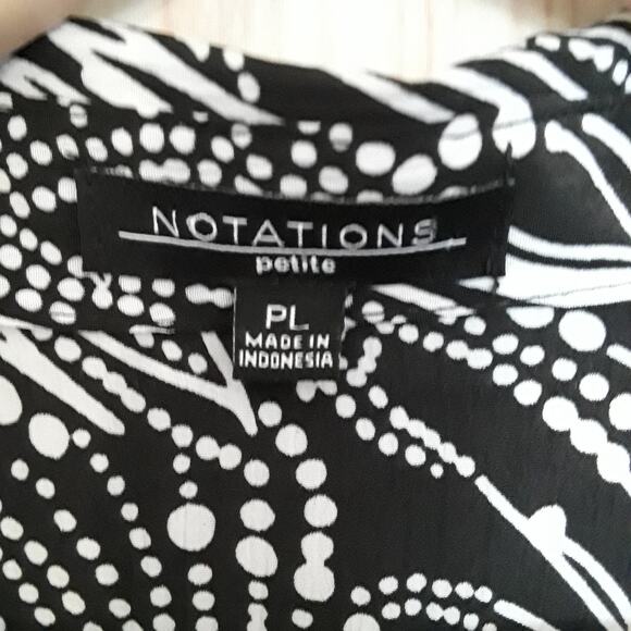 Notations Button Up Top with Attached Tank - Picture 3 of 9